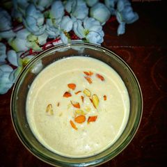 A picture of Creamy delicious Basundi.
