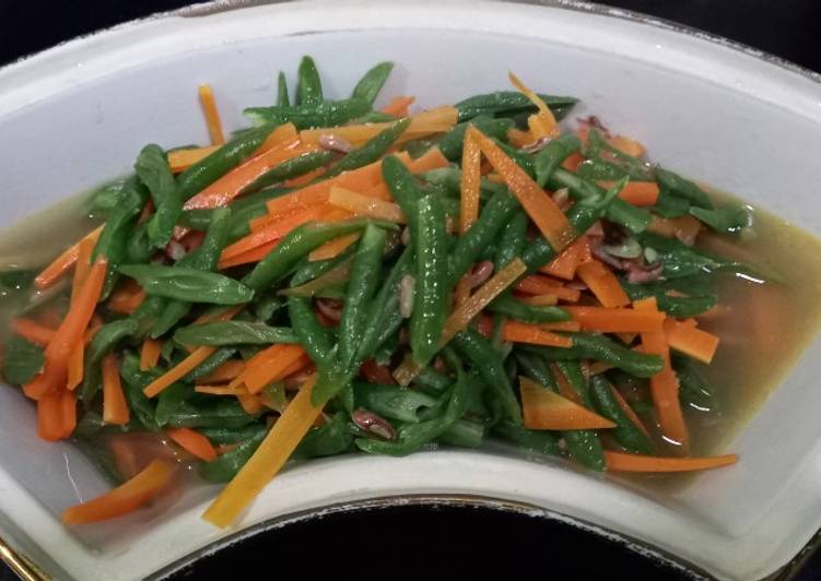 Tumis Kacang Panjang Wortel