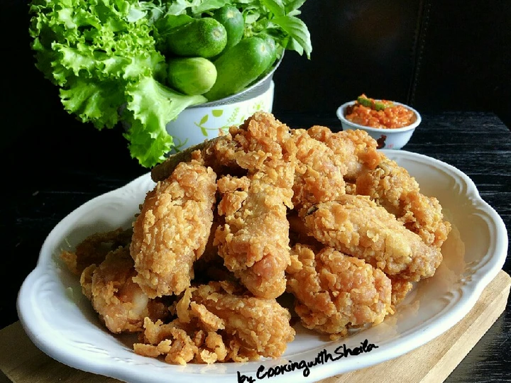 Langkah Gampang Menyiapkan Resep Ayam Goreng Crispy Terasi yang Uenak Anti Ribet, Uenak Banget