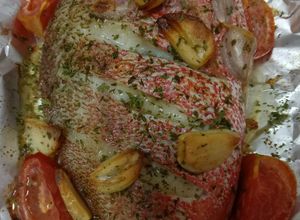 Foto resep Ikan Panggang Tabur Daun Parsley Kering