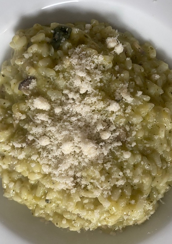 Una foto de Risotto de puré🍚