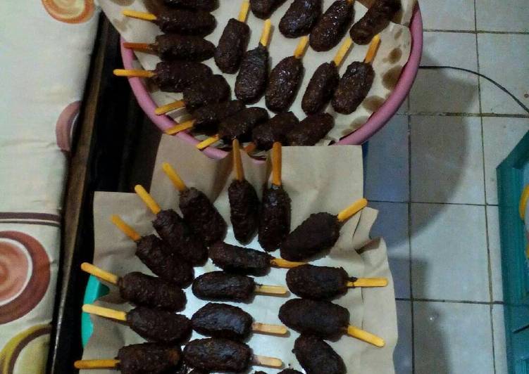 Es stik pisang chocolate