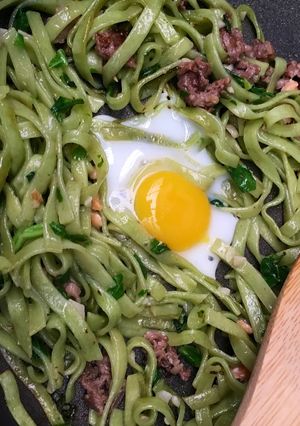 Foto resep Mie sawi goreng daging “MPASI”