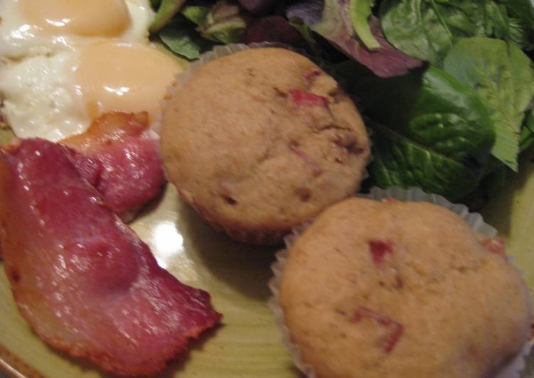 Recipe of Appetizing Rhubarb Muffin