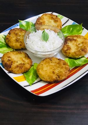 A picture of Boiled rice cutlets/kababs.
