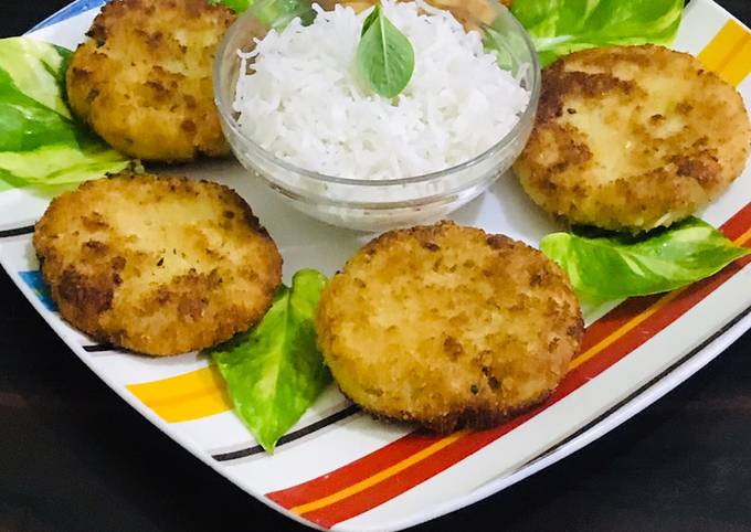 Steps to Make Favorite Boiled rice cutlets/kababs