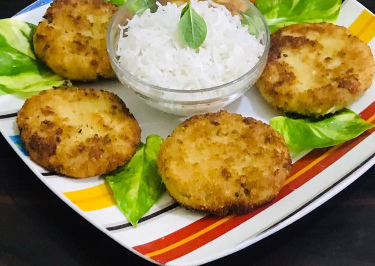 Easiest Way to Make Homemade Boiled rice cutlets/kababs