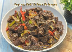 Gambar Daging, Hati & Paru Belengas