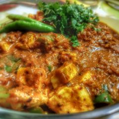 A picture of Paneer-shimla mirch(Capsicum) Masala Curry!.