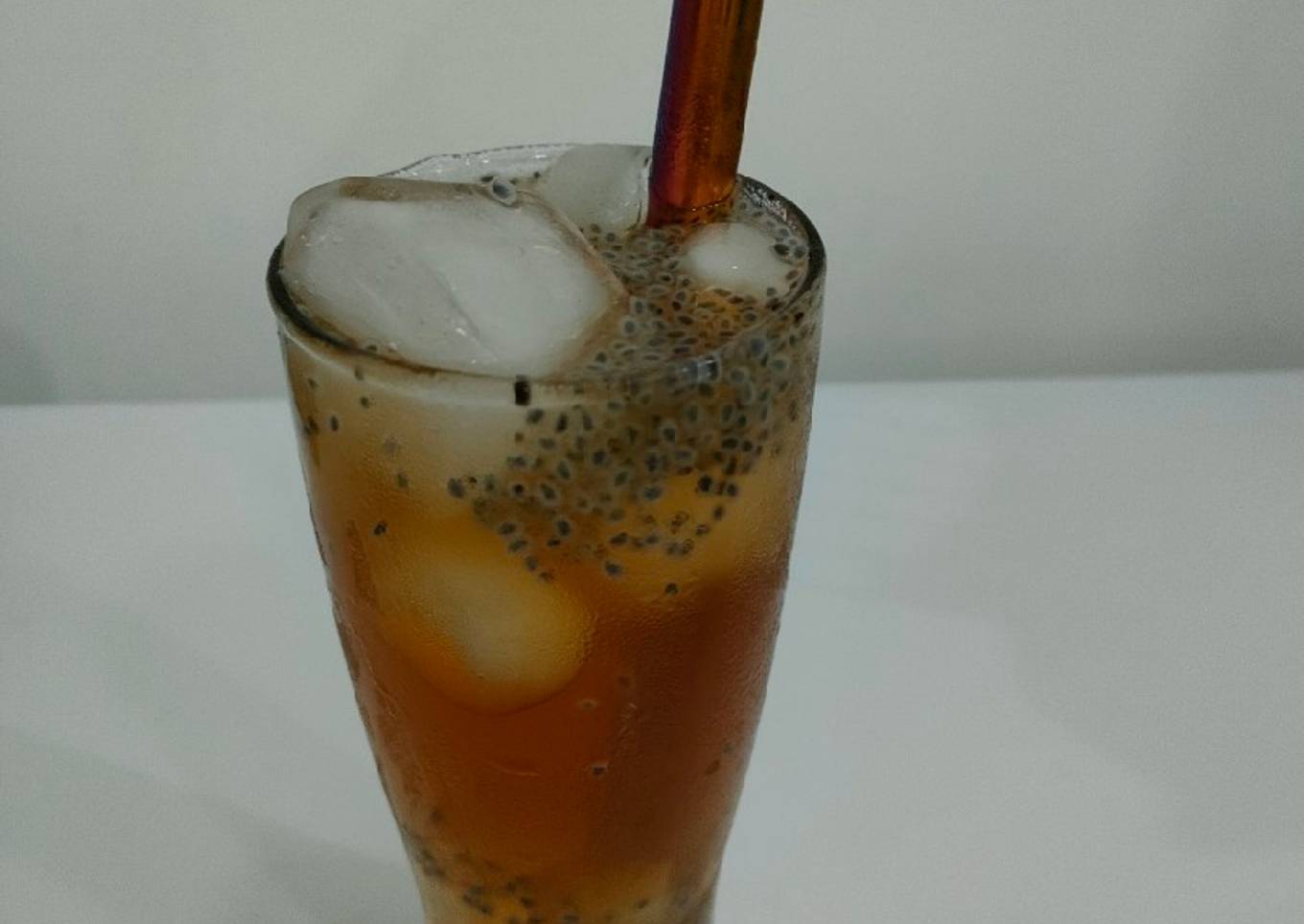 Iced Vanilla Tea With Jelly