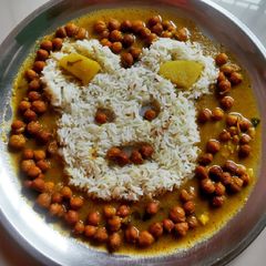 Black Chickpeas (kala chana Sabji) A picture of Black Chickpeas (kala chana Sabji).