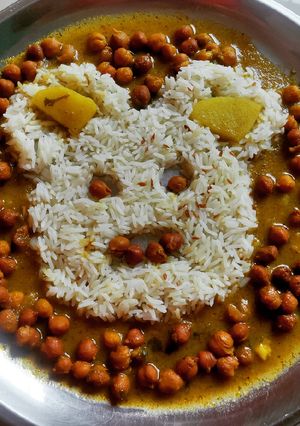 A picture of Black Chickpeas (kala chana Sabji).