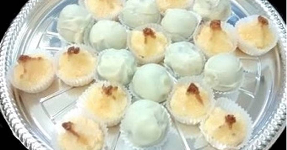 Trufas de chocolate blanco y coco