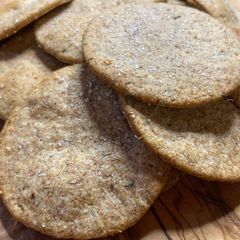 Sourdough Crackers or Breadsticks with Extra Virgin Olive Oil & Herbs A picture of Sourdough Crackers or Breadsticks with Extra Virgin Olive Oil & Herbs.