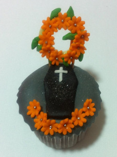 Una foto de Cupcake de tumba fondant !!