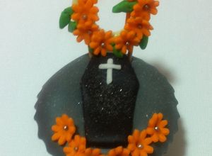 Una foto de Cupcake de tumba fondant !!
