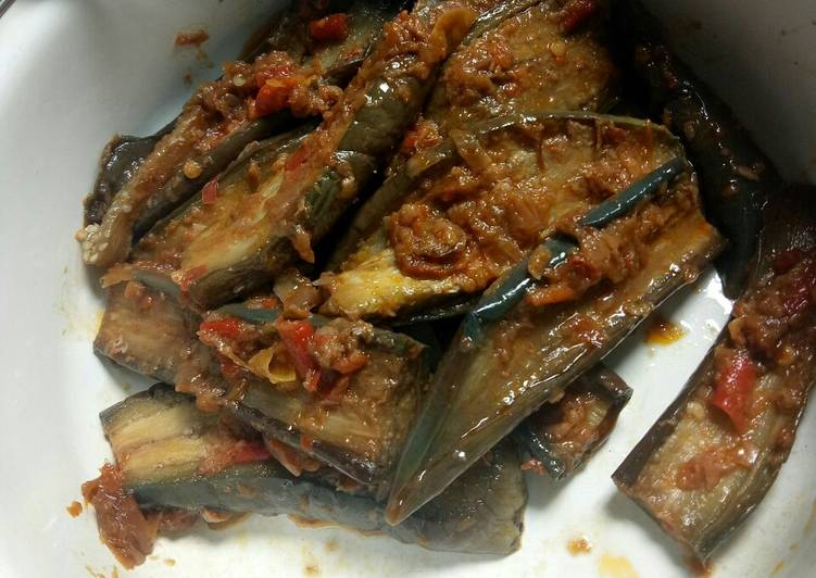 Cara Gampang Membuat Sambal terong pedas yang Lezat Sekali