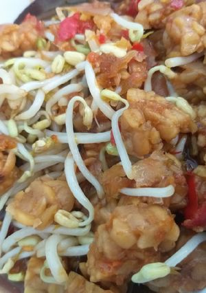 Foto resep Oseng tempe toge simple (Masakan Harian)