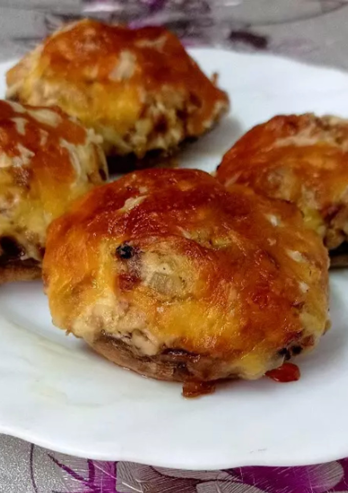 Una foto de Champiñones rellenos