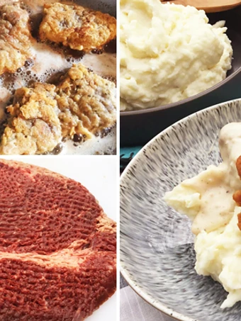Simple Way Prepare Recipe Chicken Fried Fullblood Wagyu Top Round Steak that is Really Delicious, Perfect}