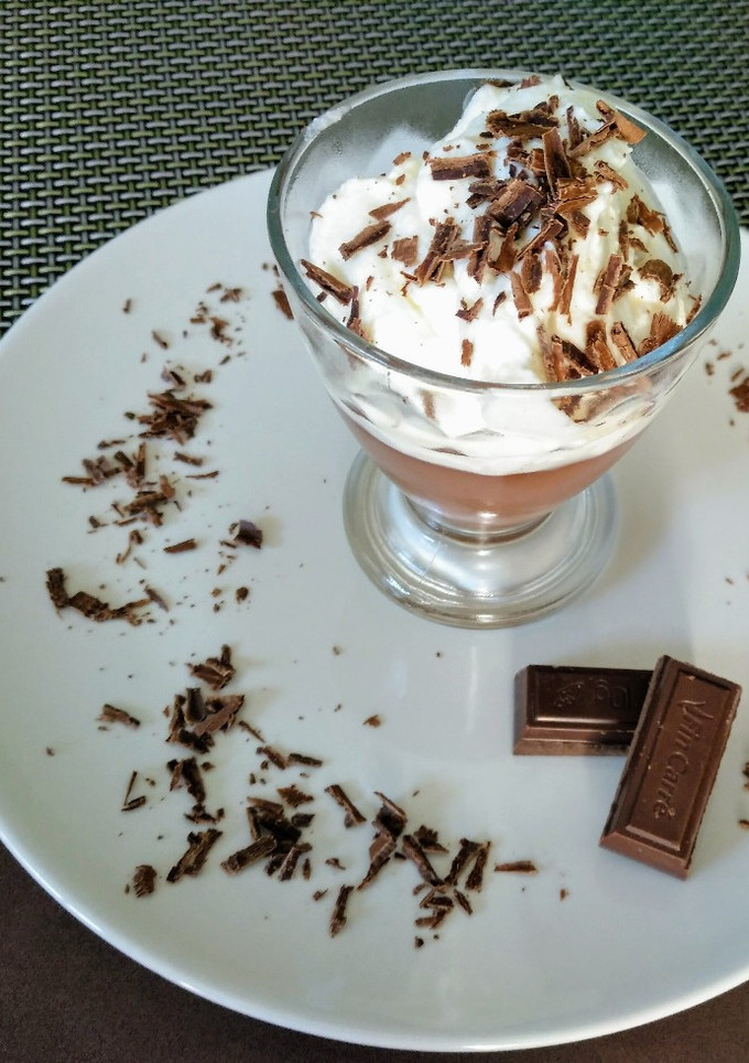 Una foto de Pudding de chocolate (sin huevo)