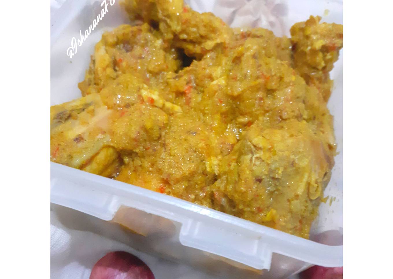 Ayam ungkep bumbu kare