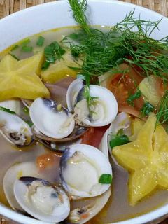 Hình của món Canh riêu nghêu.