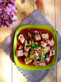 Foto resep Tumis cumi tahu saos tiram