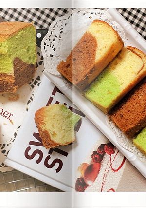 Foto resep Chiffon Cake 3 Rasa ( Vanilla Choco Pandan menul2+Step by step
