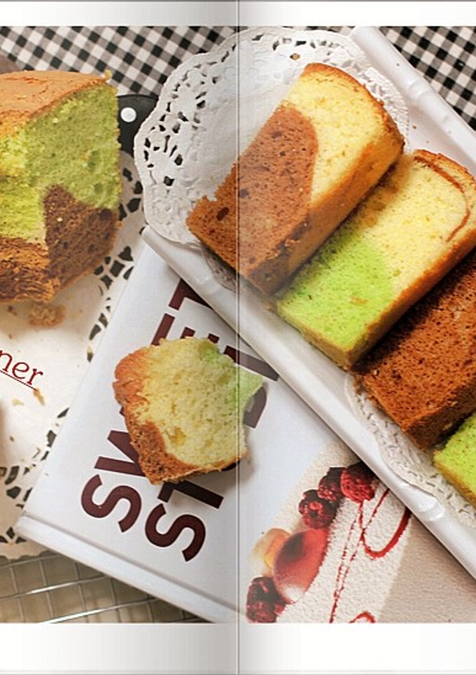 Foto resep Chiffon Cake 3 Rasa ( Vanilla Choco Pandan menul2+Step by step