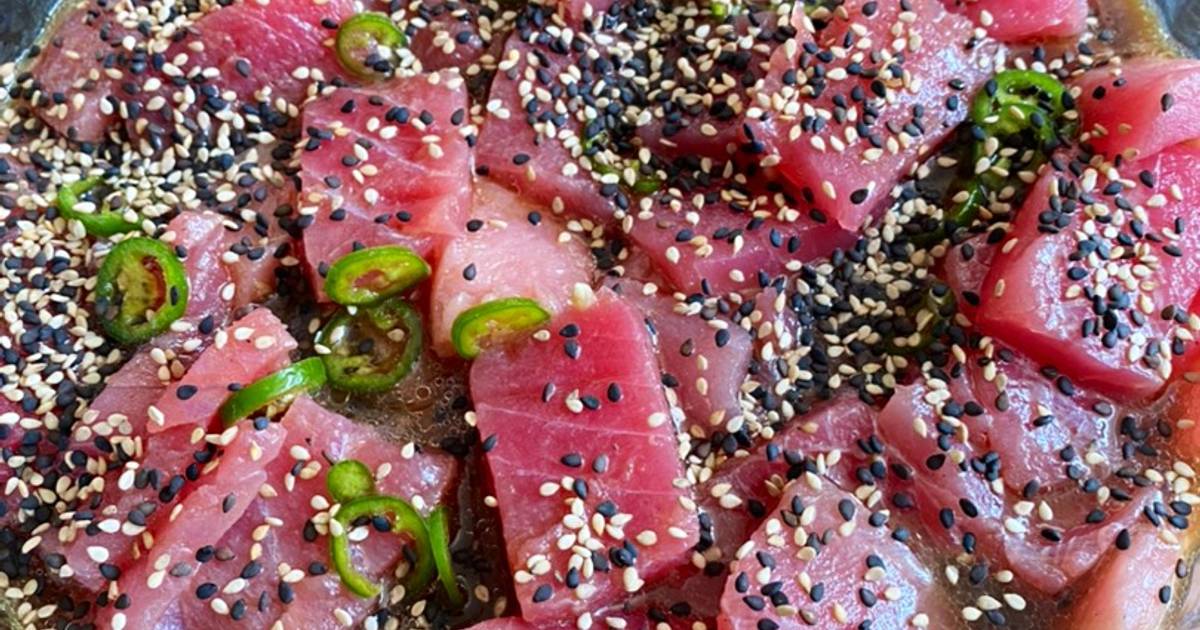 Sashimi de atún estilo los arcos Receta de Ana Laura Arias- Cookpad