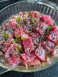 Sashimi de atún estilo los arcos