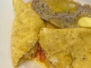 A picture of vegetable egg omelette