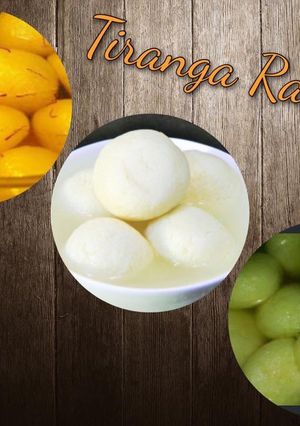 A picture of Tricolor Rasgulla.