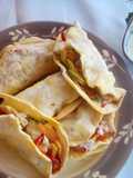 Falsos tacos de pollo y verduras (o empanadas abiertas) en la air -fryer