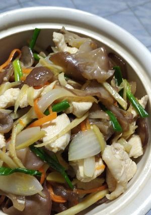 รูปของ ไก่ผัดขิง