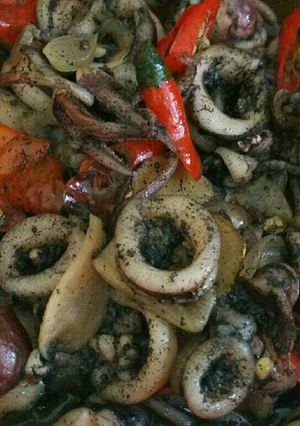Foto resep Cumi hitam pedasss