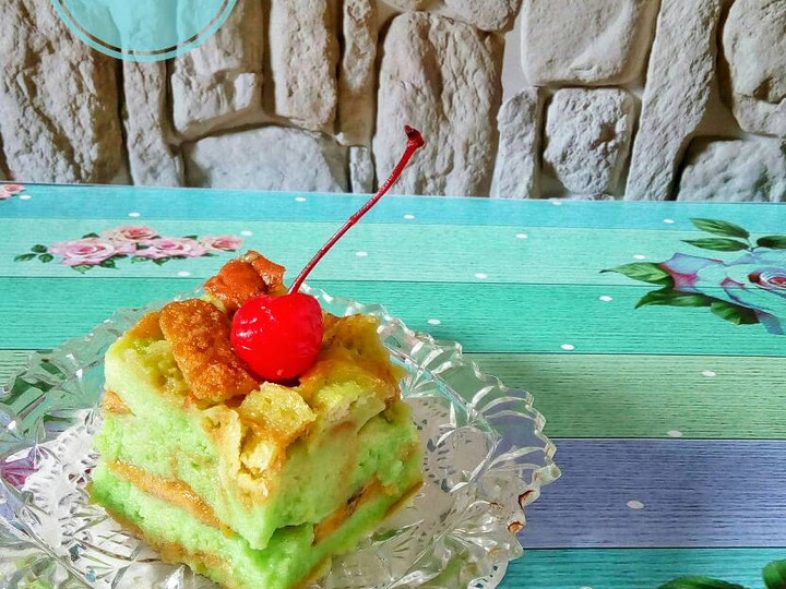 Resep Puding Roti Pisang Pandan Kukus yang Lezat