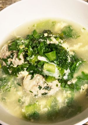 A picture of Italian Wedding Soup.