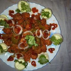 A picture of Veg manchurian.
