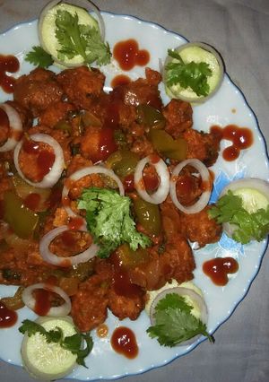 A picture of Veg manchurian.
