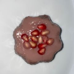 A picture of Pomegranate pudding.
