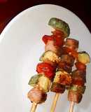 Brochetas de res