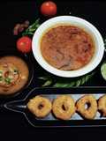 Tamilnadu Snack Medu vada with Rasam
