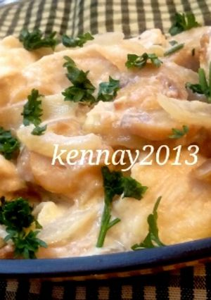 Foto resep Chicken White Mushroom Sauce 15 minutes cook!