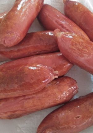 A picture of Pan fried beef smokies.