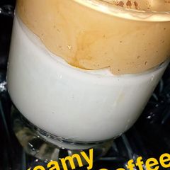 A picture of Creemy frothy coffee.