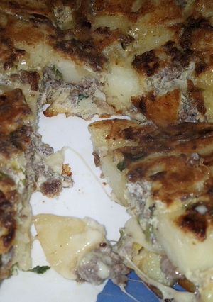 صورة لوصفة طورطية البطاطا 😋😋😋😋