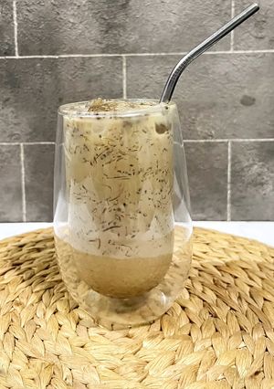 Foto resep Rosted tea milk with cocopandan jelly