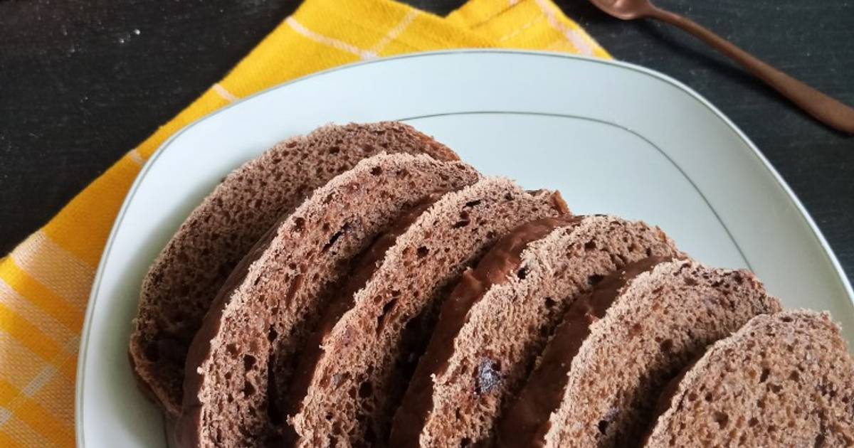 Resep Roti Tawar Coklat Eggless Oleh Dina Yuandha Cookpad